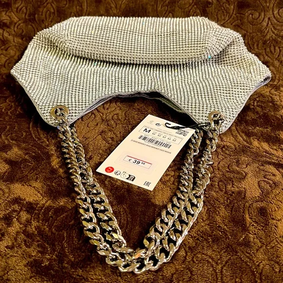 Zara Beaded/Bejeweled Shoulder Bag - Picture 2 of 6